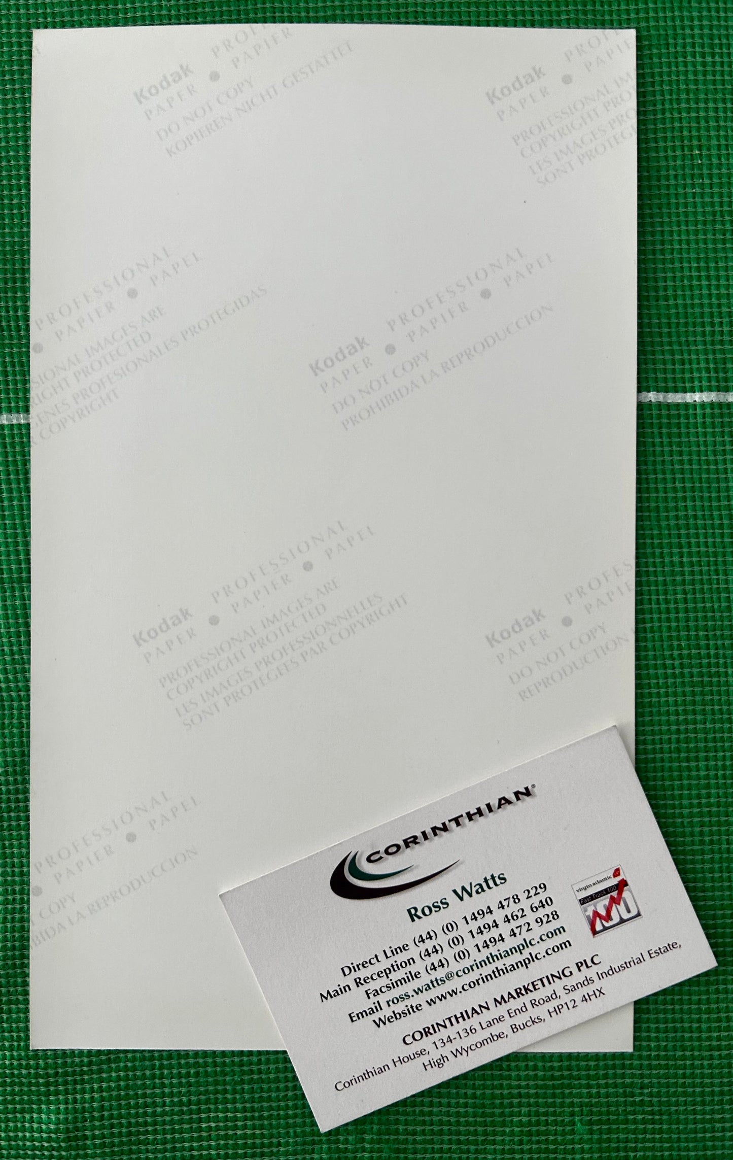 Corinthian FAPL 1996-97 CHRIS POWELL (DERBY COUNTY) Product Development Sculpt Photo