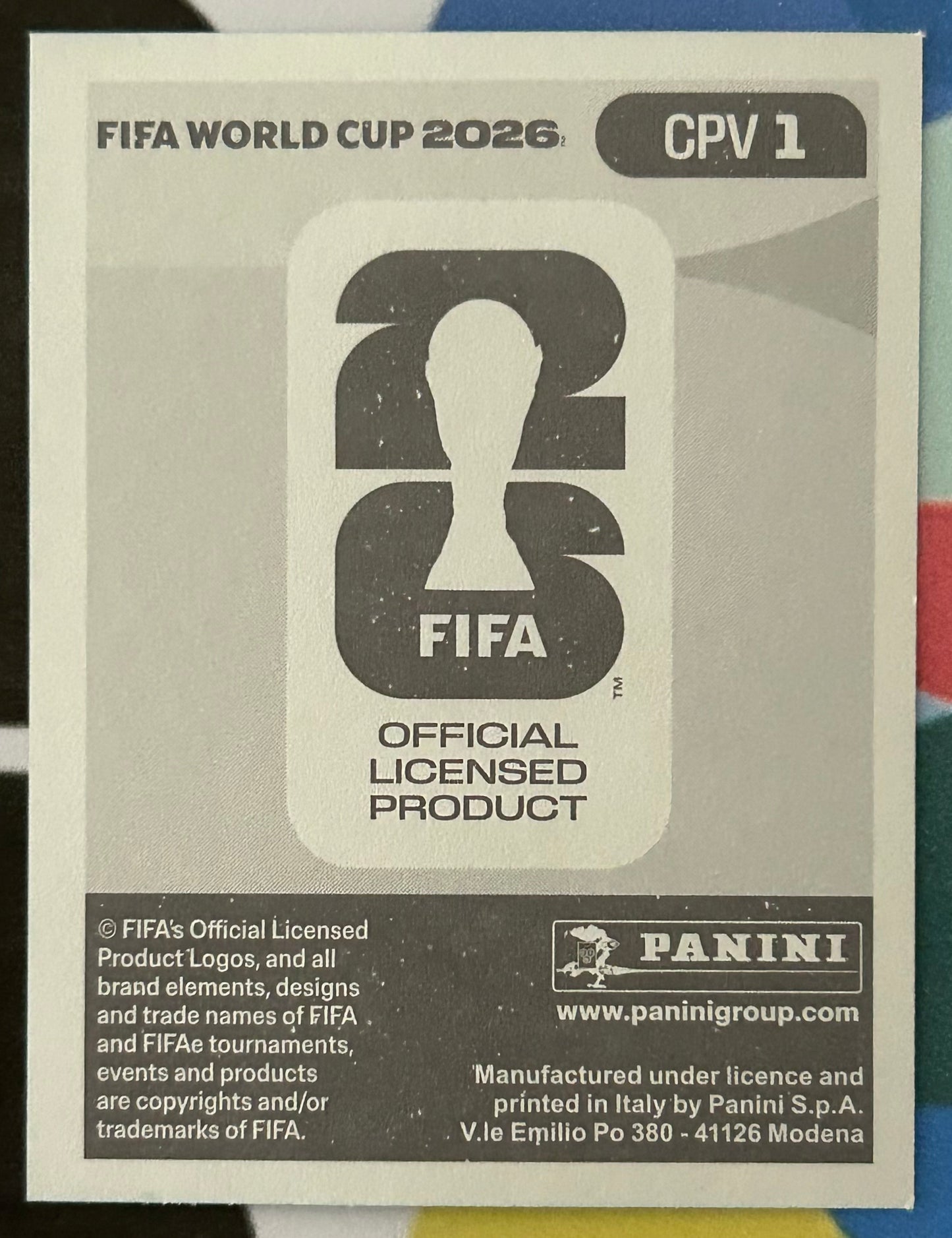 Panini FIFA World Cup 2026 Official Sticker Collection - EMBLEM (CAPE VERDE) Foil Sticker CPV1