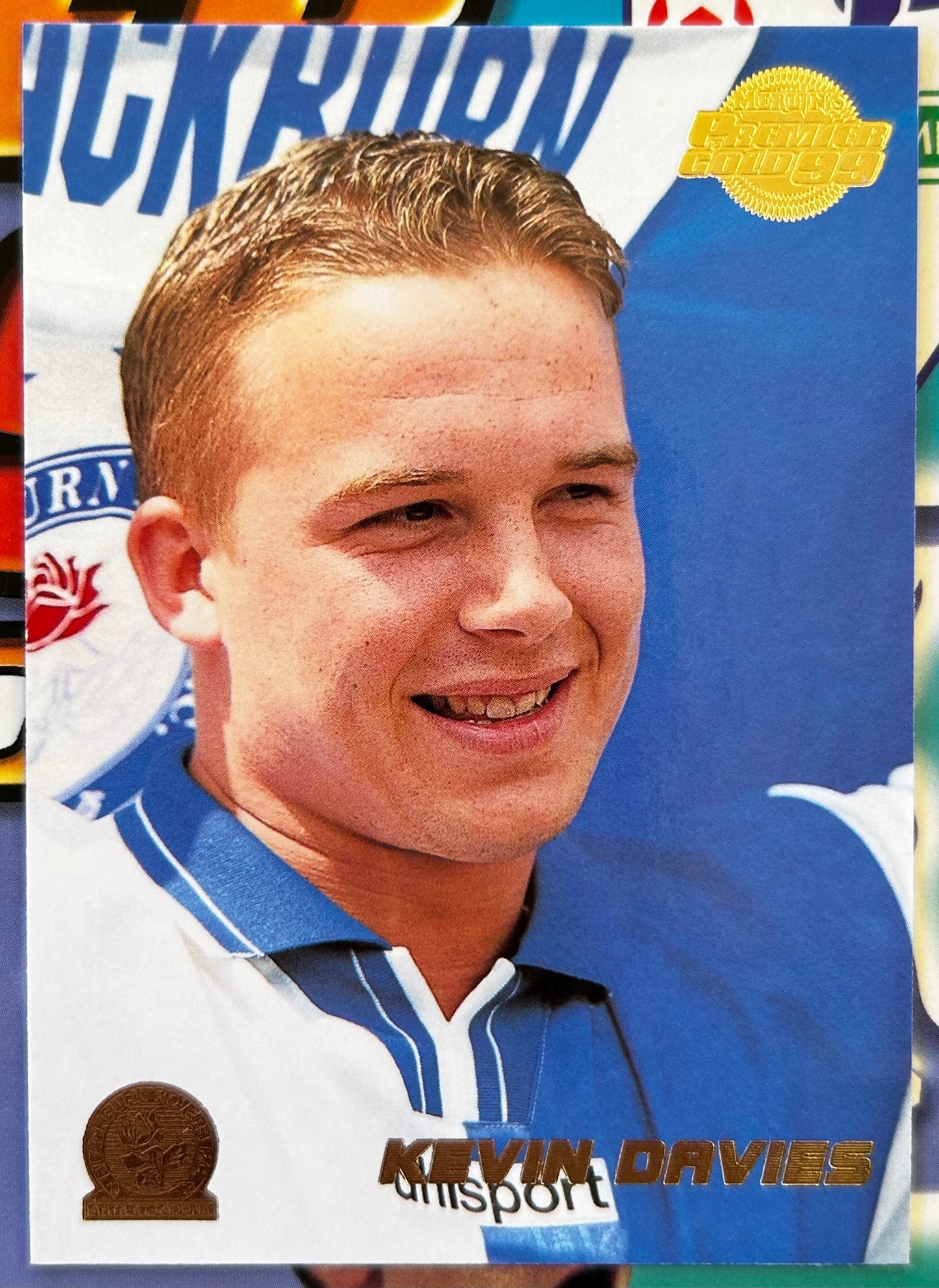 Merlin's Premier Gold 99 Trading Cards - KELVIN DAVIES (BLACKBURN ROVERS) #21