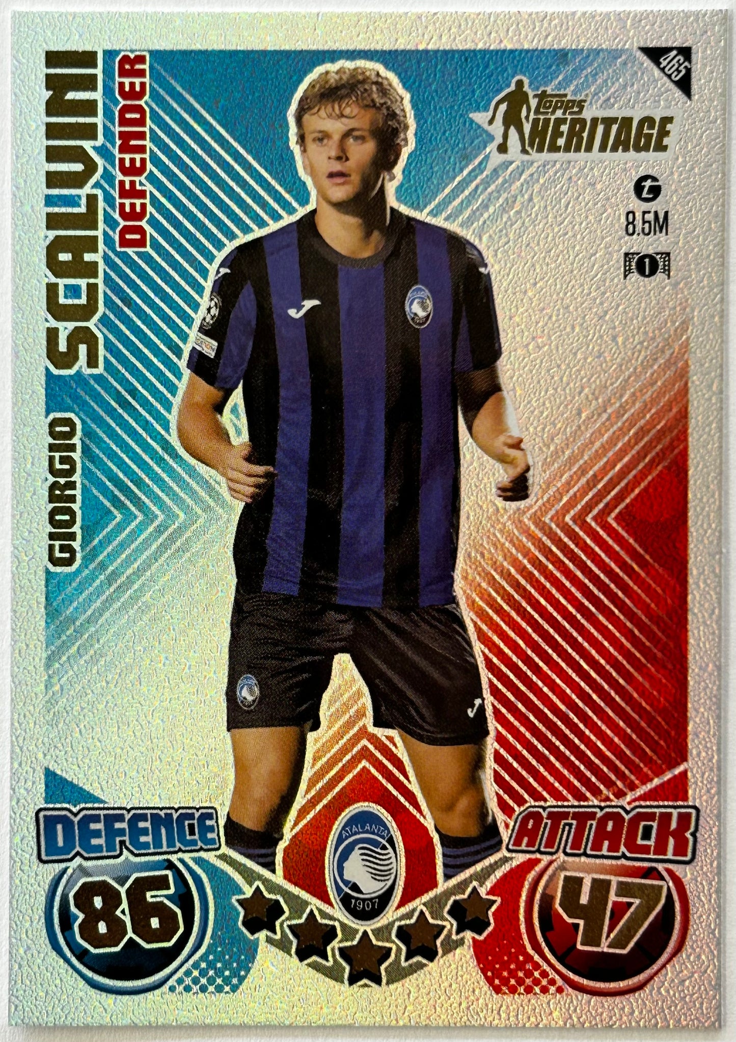 Topps 2024-25 Match Attax UEFA - GIORGIO SCALVINI (ATALANTA) Heritage #465