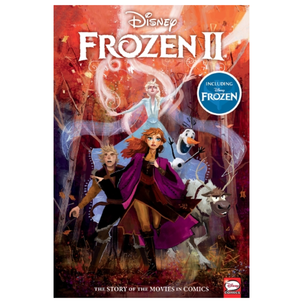 Disney Frozen & Frozen II THE STORY OF THE MOVIES IN COMICS (Graphic Novel)