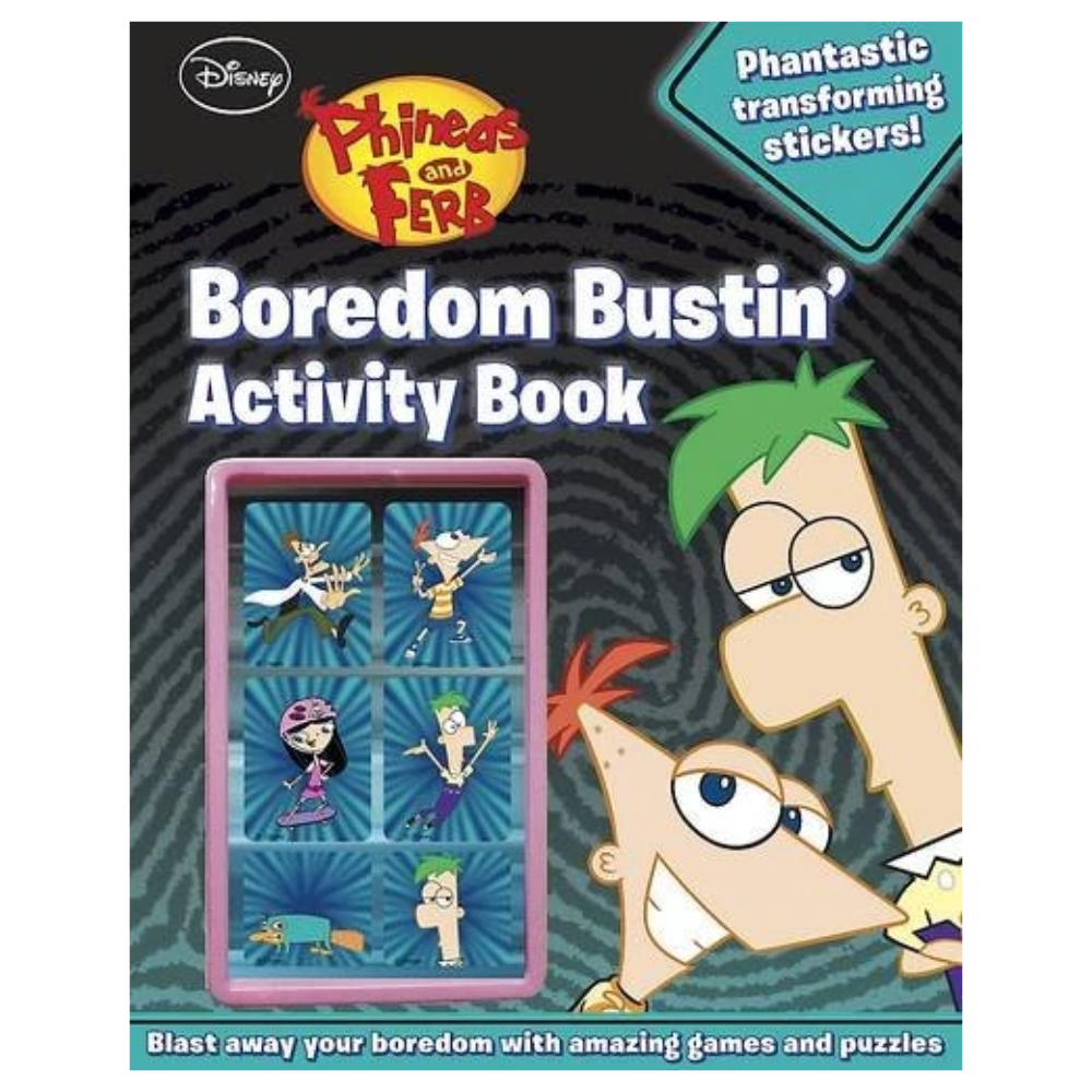 Disney Phineas and Ferb BOREDOM BUSTIN' Activity Book (2012 Release)