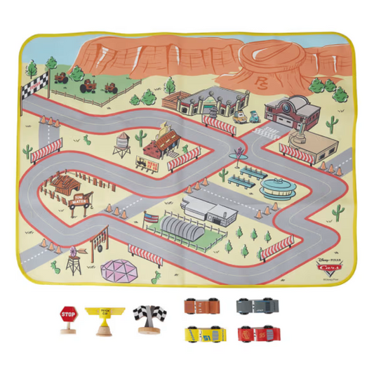Disney Wooden Toys Pixar Cars Playmat Set