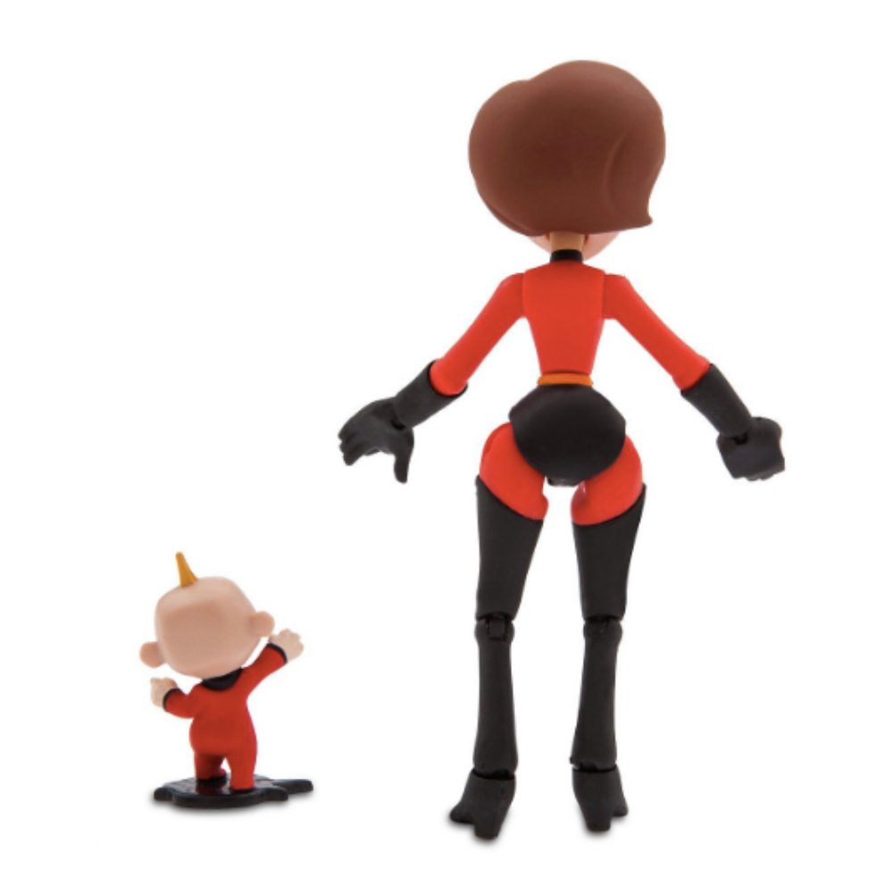 Disney Store Toy Box Action Figures - MRS. INCREDIBLE & BABY JACK-JACK Pixar