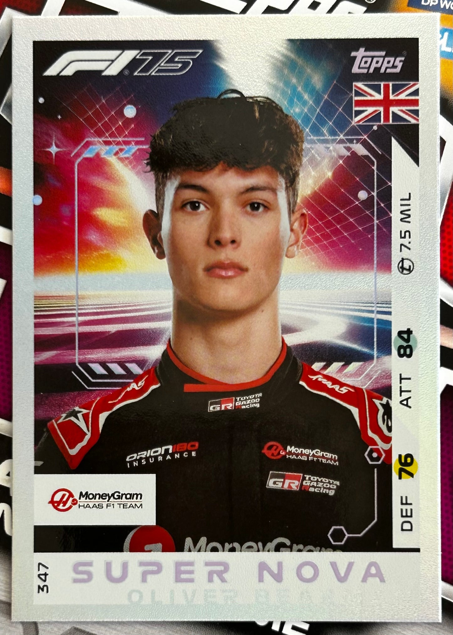 Topps F1 Turbo Attax 2025 - Single SUPERNOVA & 100 CLUB Cards (#334 - #356)