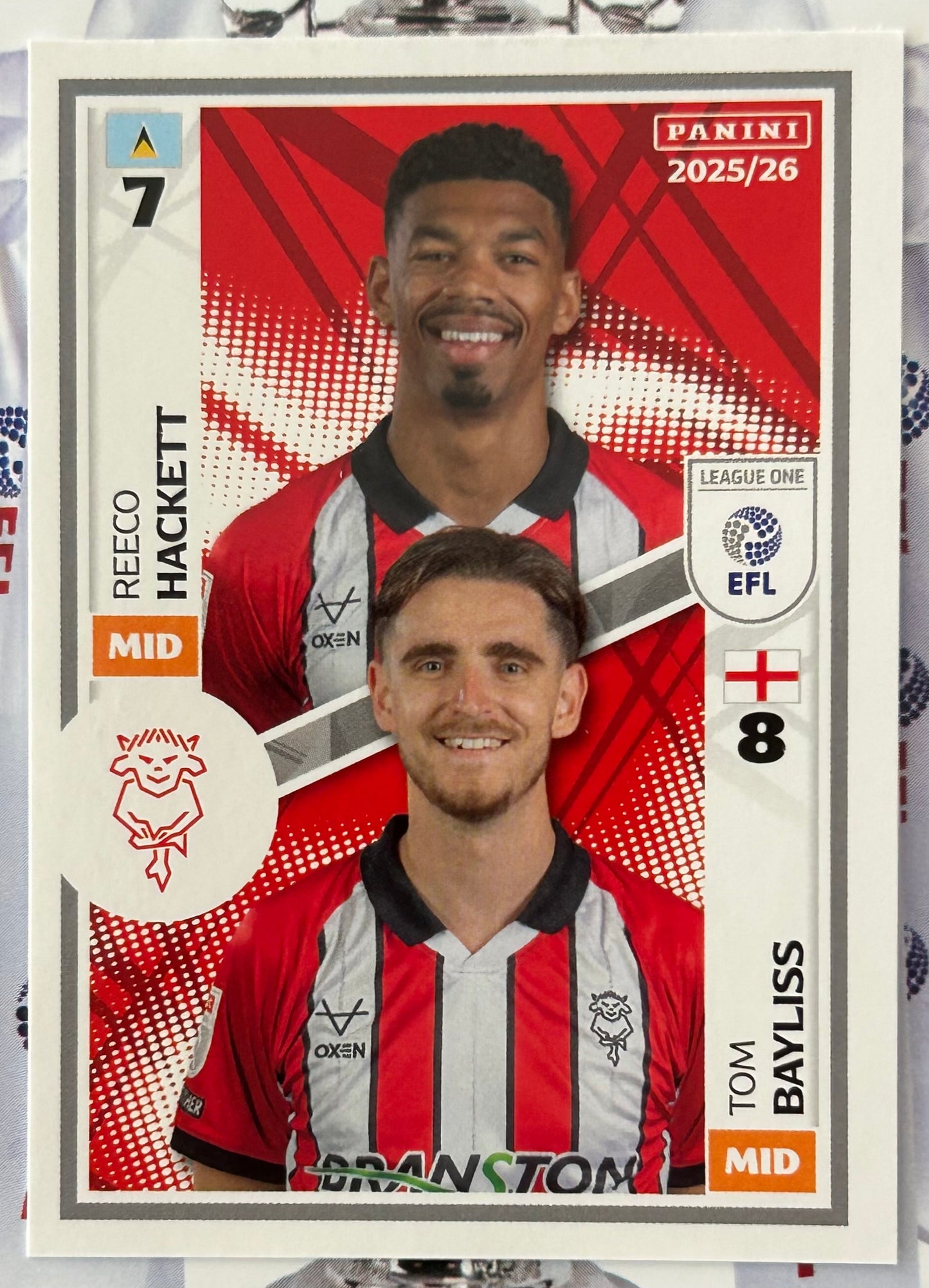 Panini EFL 2025-26 Sticker Collection - Single LEAGUE ONE Stickers (#533 - #580)