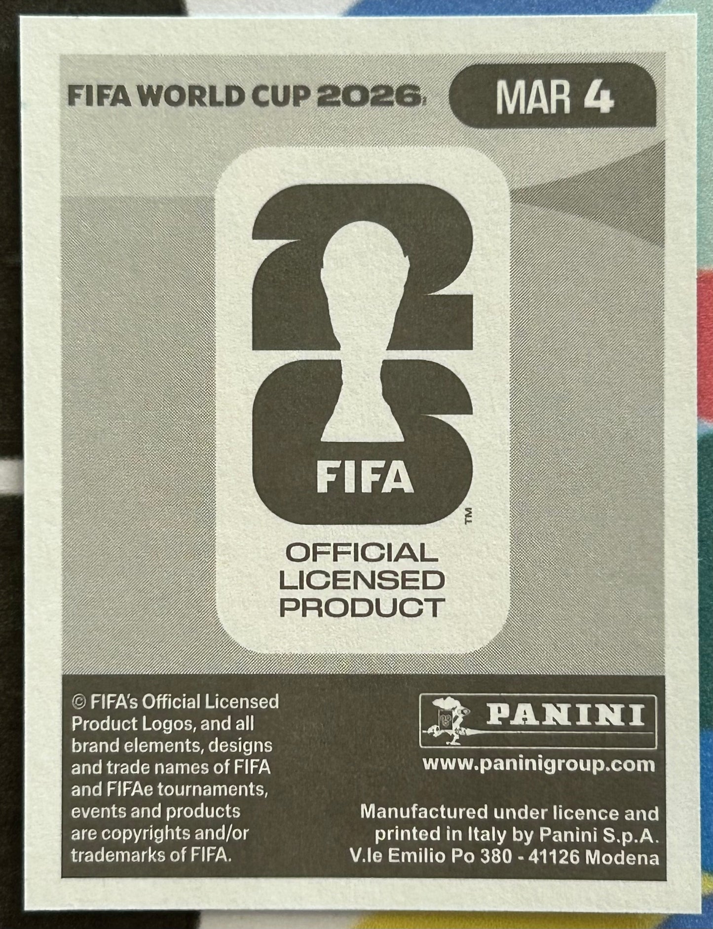 Panini FIFA World Cup 2026 Official Sticker Collection - ACHRAF HAKIMI (MOROCCO) MAR4