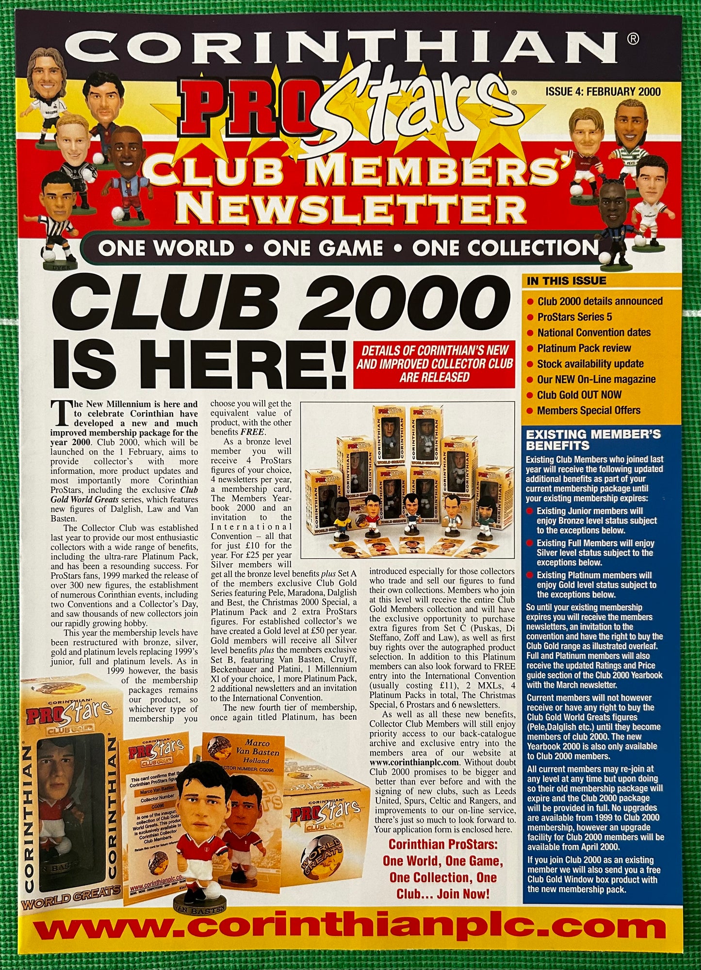 Corinthian ProStars Club Members Newsletter - Issue 4 February 2000
