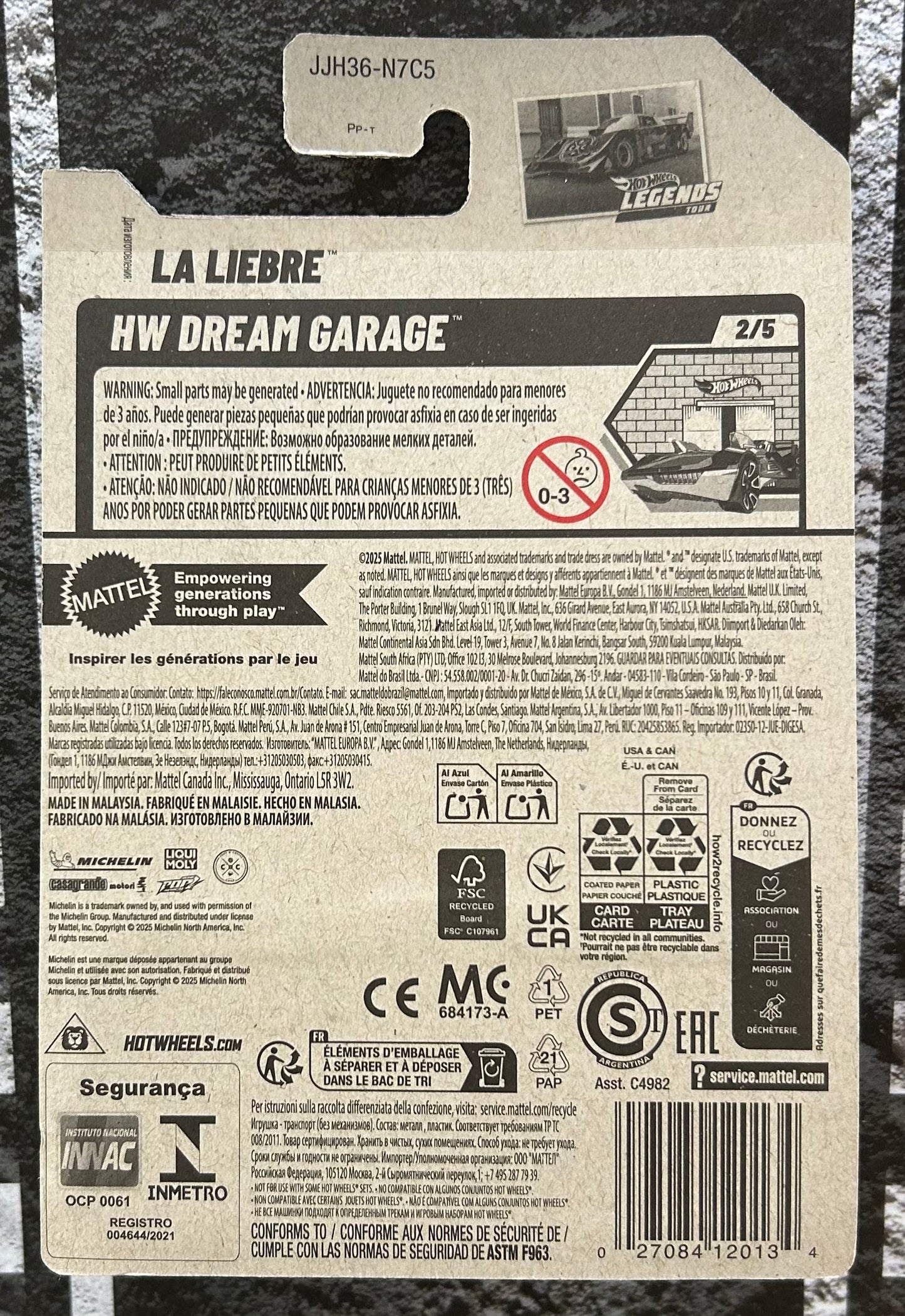 Mattel Hot Wheels Diecast Basic 1:64 - La Liebre HW Dream Garage