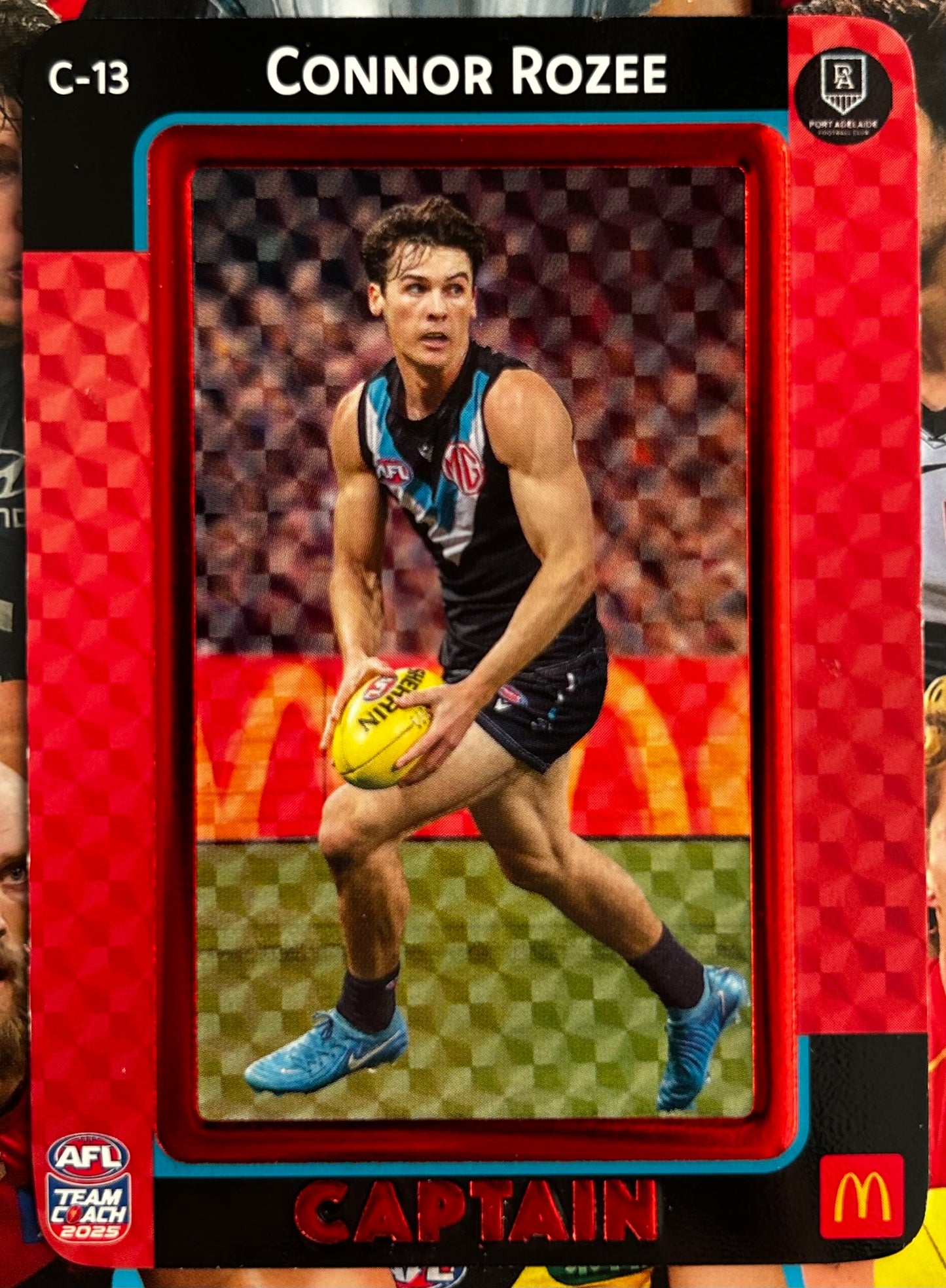 AFL Teamcoach 2025 Trading Card Collection - Single MACCAS MEN'S CAPTAINS RED Cards (C-01 to C-18)