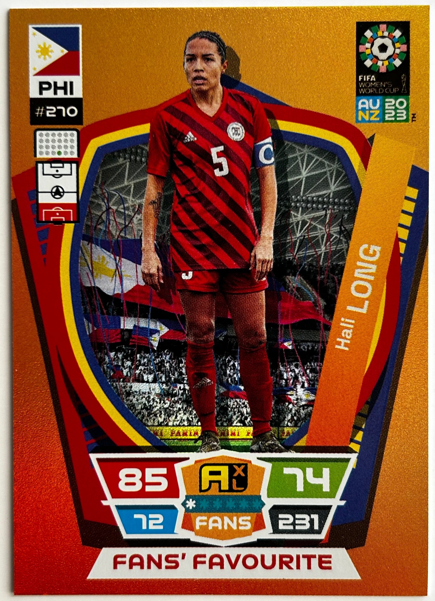Panini Adrenalyn XL FIFA Women's World Cup 2023 - HALI LONG (PHILIPPINES) Fans Favourite #270