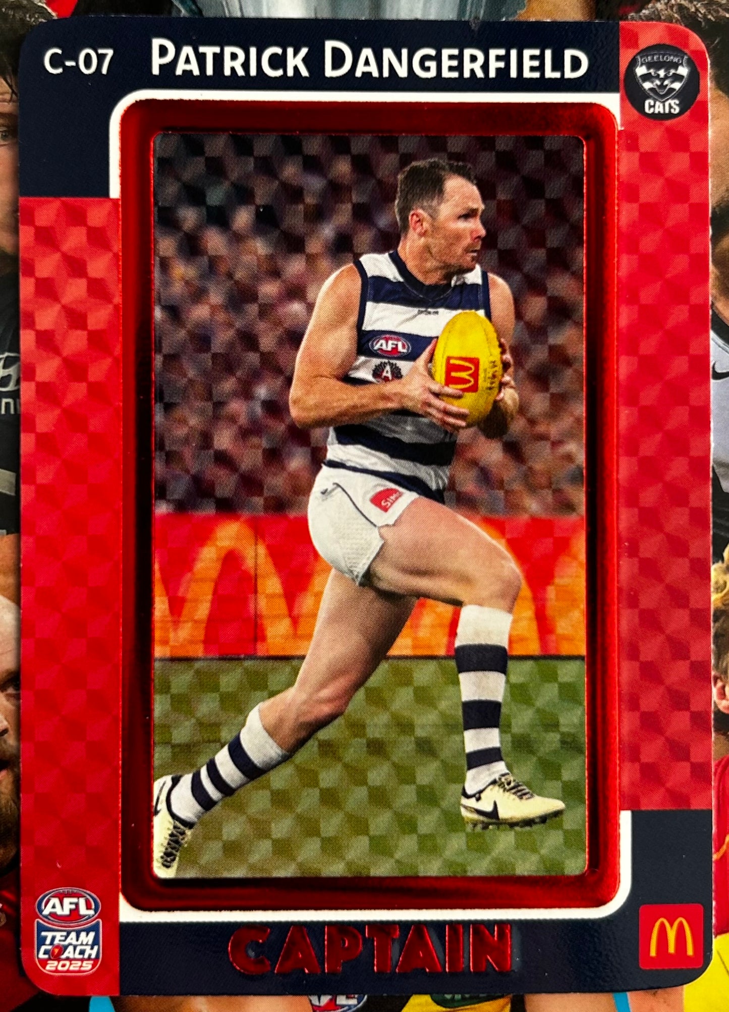 AFL Teamcoach 2025 Trading Card Collection - Single MACCAS MEN'S CAPTAINS RED Cards (C-01 to C-18)