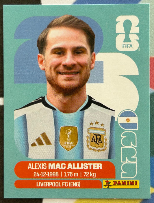 Panini FIFA World Cup 2026 Official Sticker Collection - ALEXIS MAC ALLISTER (ARGENTINA) ARG9