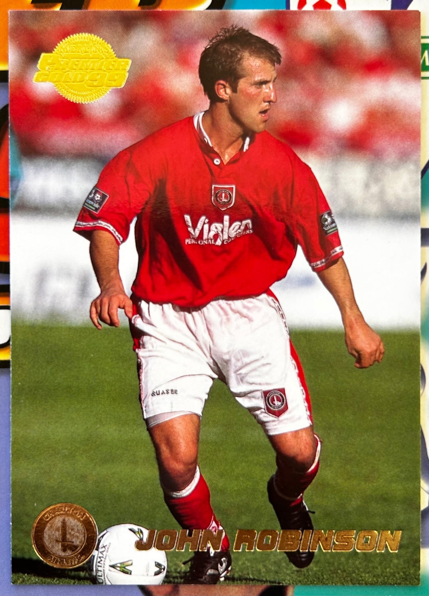 Merlin's Premier Gold 99 Trading Cards - JOHN ROBINSON (CHARLTON ATHLETIC) #30