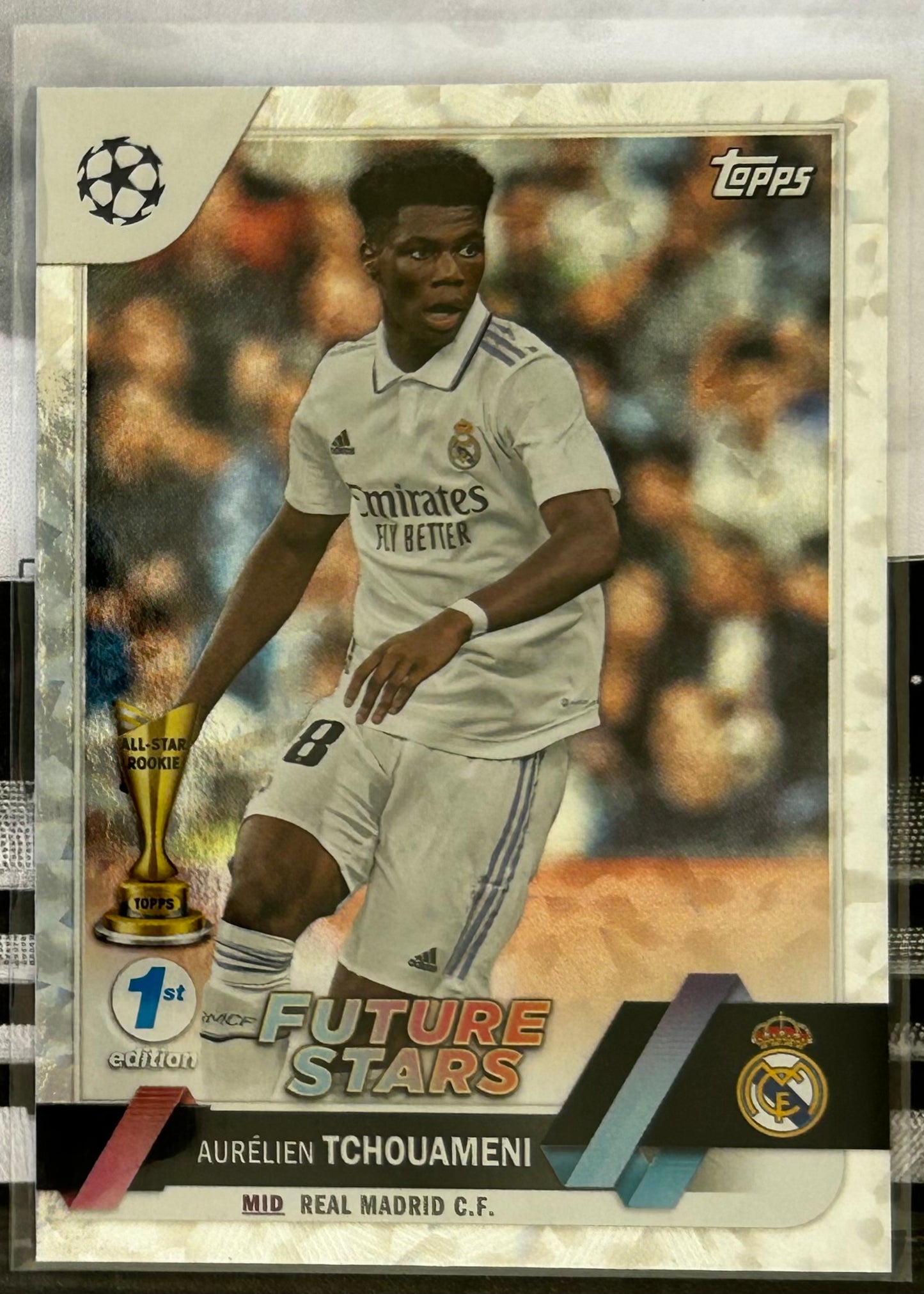 Topps UEFA Club Competitions 1st Edition 2022-23 - AURELIEN TCHOUAMENI (REAL MADRID) Future Stars Starball #124