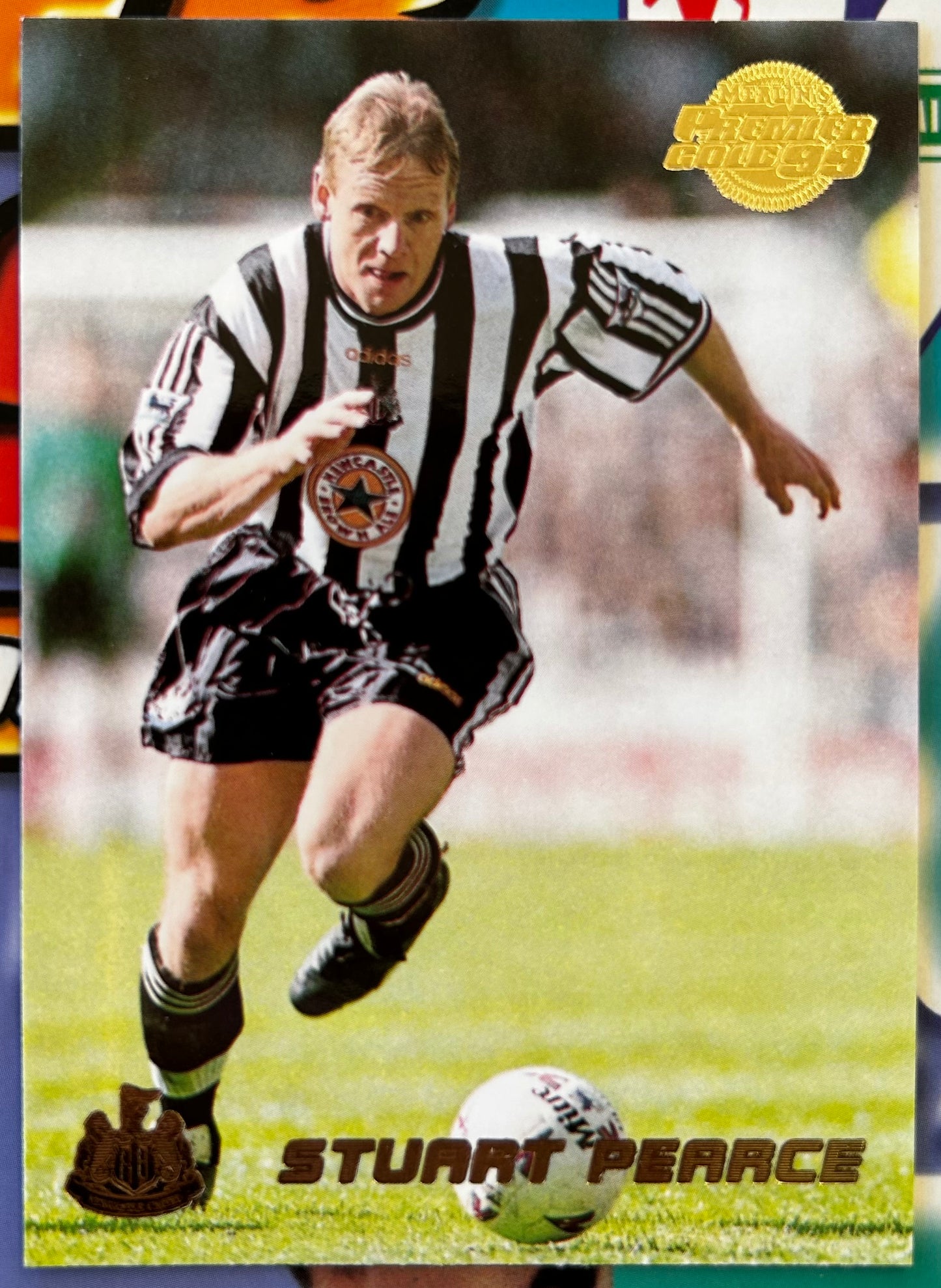 Merlin's Premier Gold 99 Trading Cards - STUART PEARCE (NEWCASTLE UNITED) #100