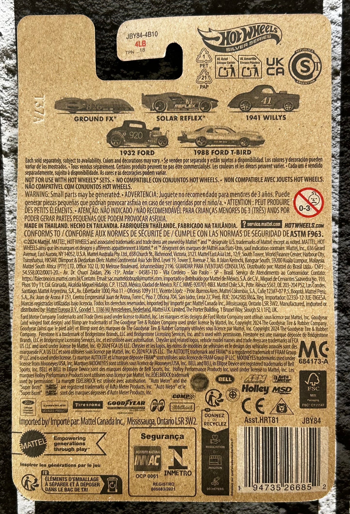 Mattel Hot Wheels Diecast Silver Series 1:64 - 1932 Ford Salt Flat