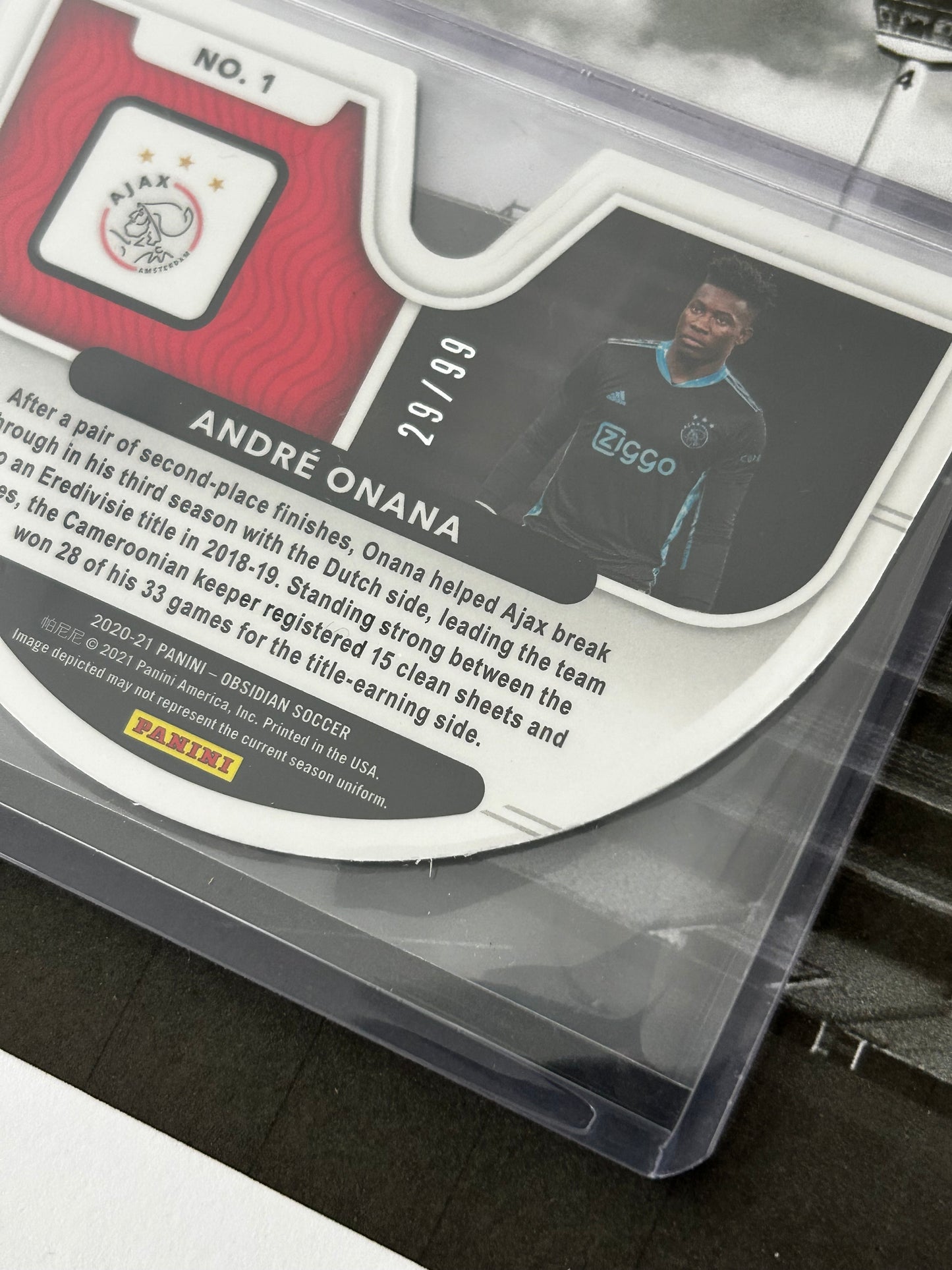 2020-21 Panini Obsidian Soccer - ANDRE ONANA (AFC AJAX) Vitreous #1 /99