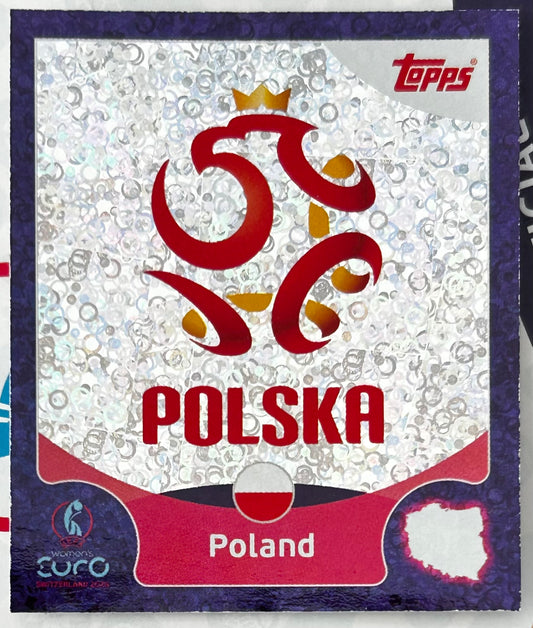 Topps UEFA Women's EURO 2025 Sticker Collection - EMBLEM (POLAND) Holo Foil #17