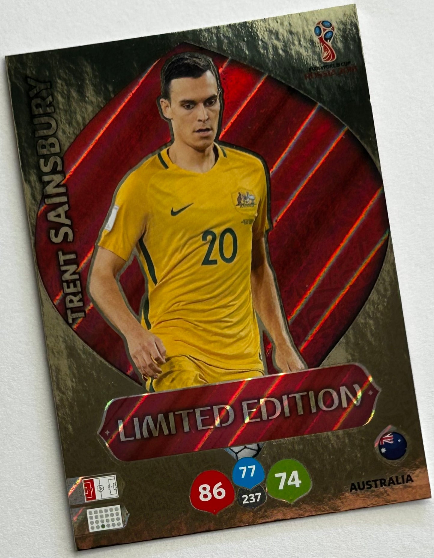 Panini Adrenalyn XL FIFA World Cup Russia 2018 - TRENT SAINSBURY (AUSTRALIA) Limited Edition