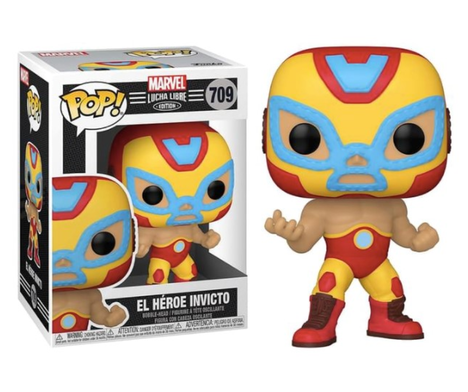 Funko Pop! Vinyl Marvel - EL HEROE INVICTO Iron Man Lucha Libre Edition #709