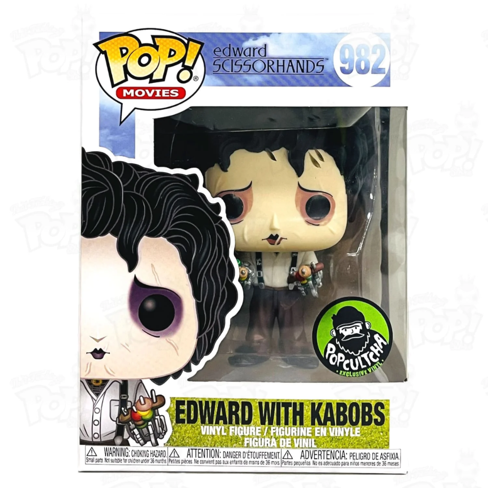 Funko Pop! Vinyl Movies - EDWARD WITH KABOBS Edwards Scissorhands (Popcultcha Exclusive) #982