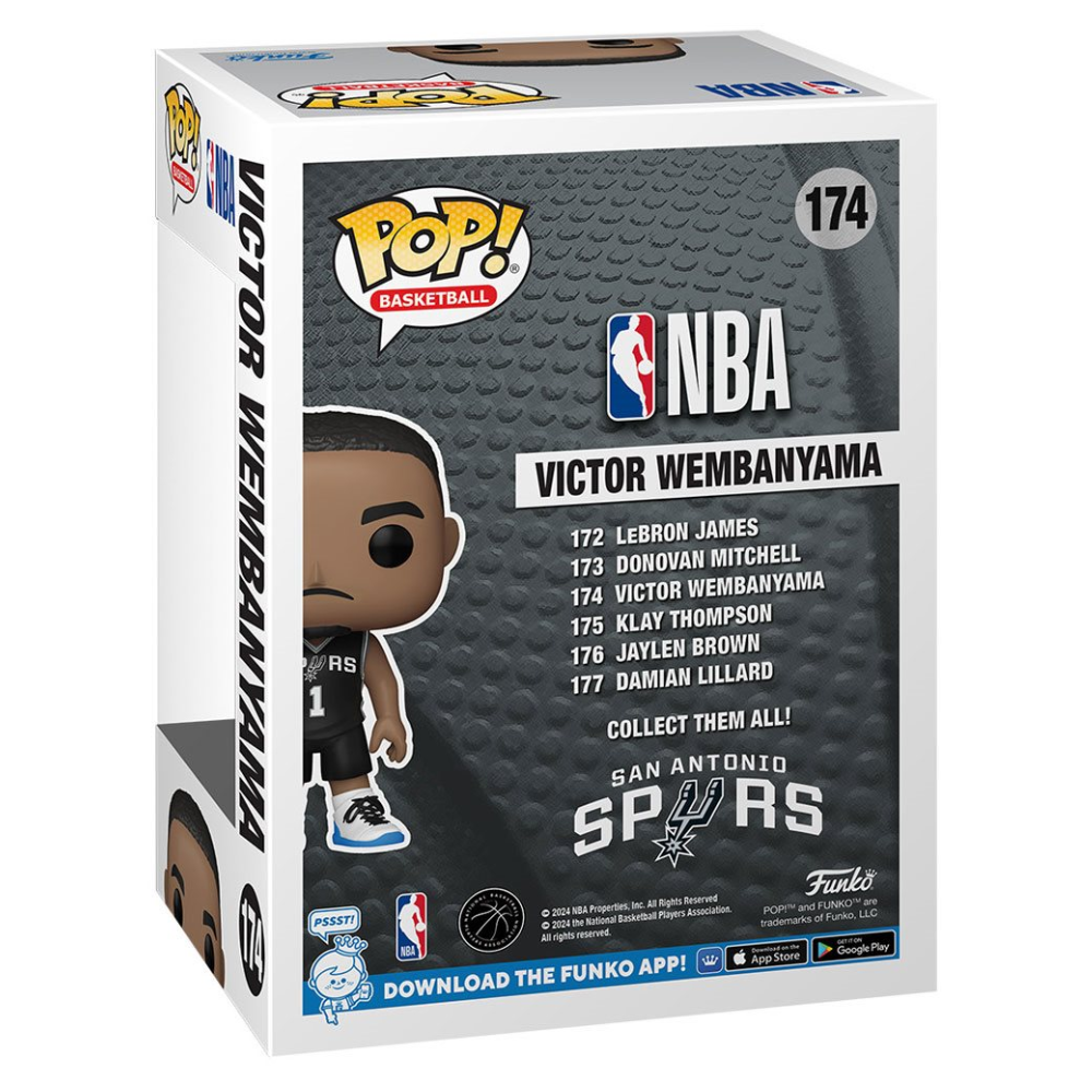 Funko Pop! Vinyl NBA Basketball - VICTOR WEMBANYAMA (SAN ANTONIO SPURS) #174