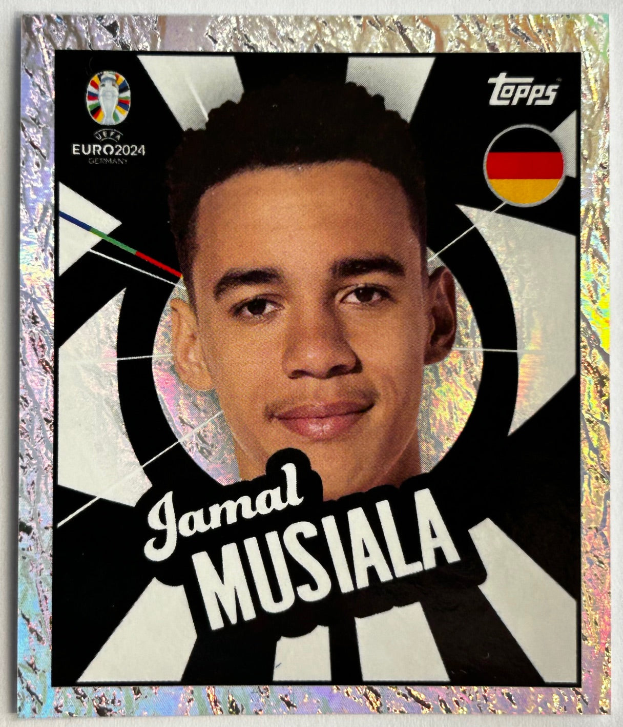 Topps UEFA EURO 2024 Sticker Collection - JAMAL MUSIALA (GERMANY) Foil Player to Watch GER PTW