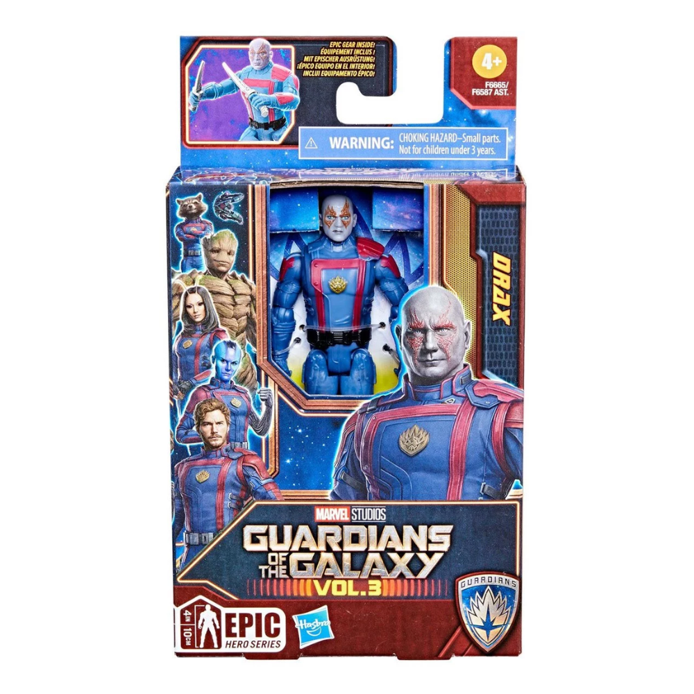 Hasbro Marvel 4" Action Figures - DRAX Guardians of the Galaxy Vol. 3 F6665