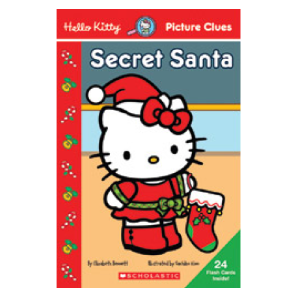 Hello Kitty Picture Clues SECRET SANTA (Illustrated Paperback with 24 Flash Cards)