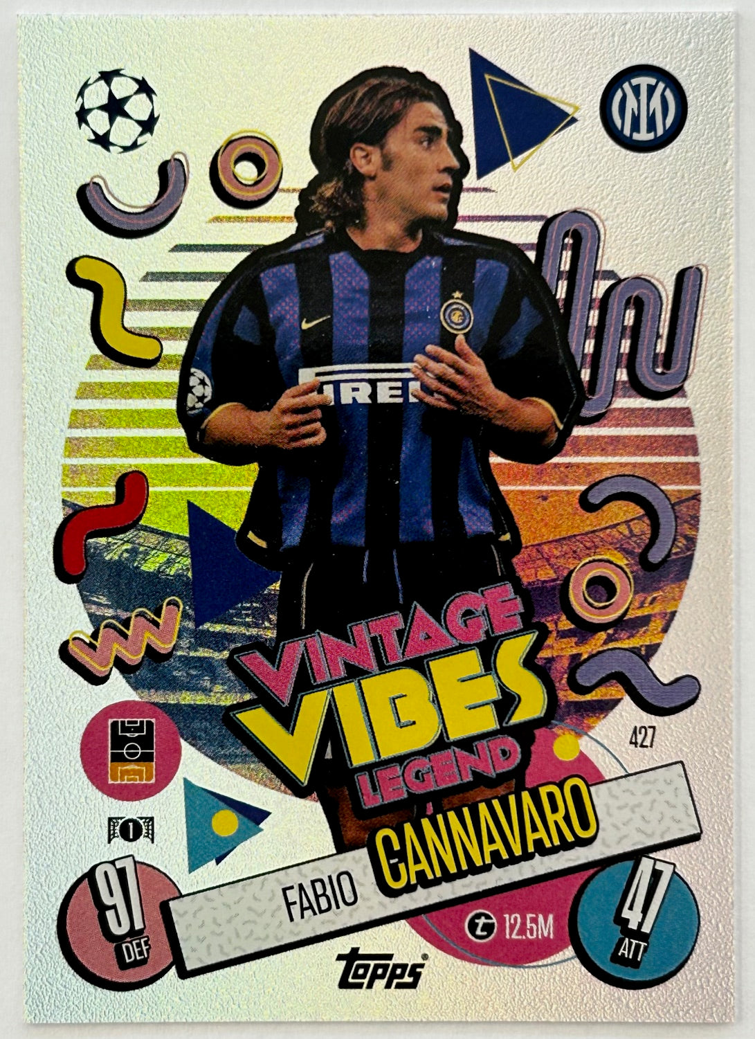 Topps 2024-25 Match Attax UEFA - FABIO CANNAVARO (INTER MILAN) Vintage Vibes #427