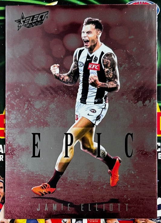 Select AFL 2025 Footy Stars - JAMIE ELLIOTT (COLLINGWOOD) Epic Red ER18