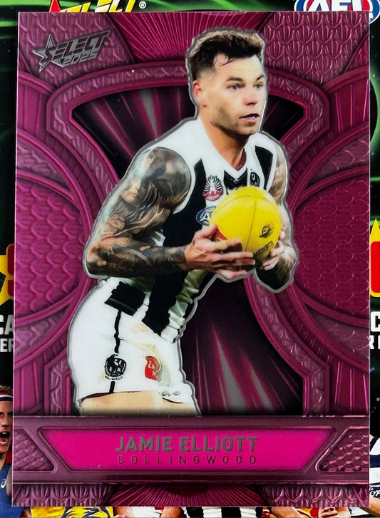 Select AFL 2025 Footy Stars - JAMIE ELLIOTT (COLLINGWOOD) Pink Dragon Scales LDP19