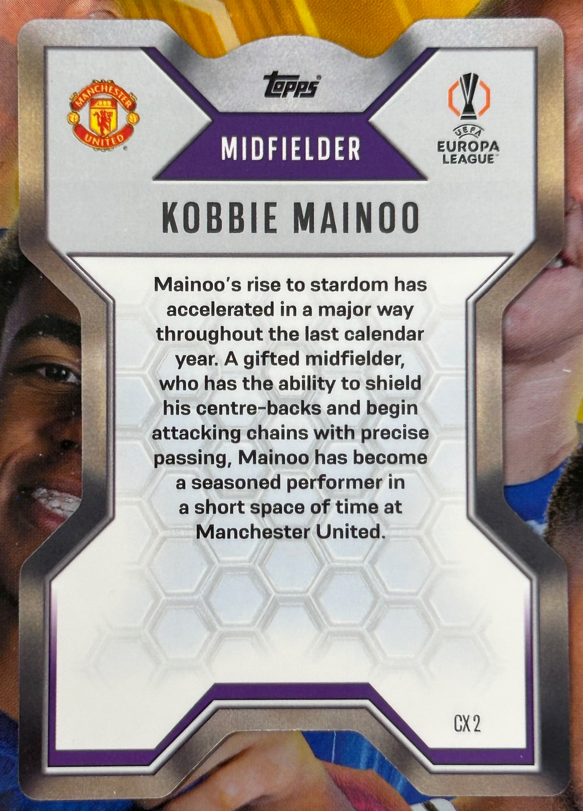 Topps 2024-25 Match Attax Extra UEFA - KOBBIE MAINOO (MANCHESTER UNITED) Chrome X #CX2