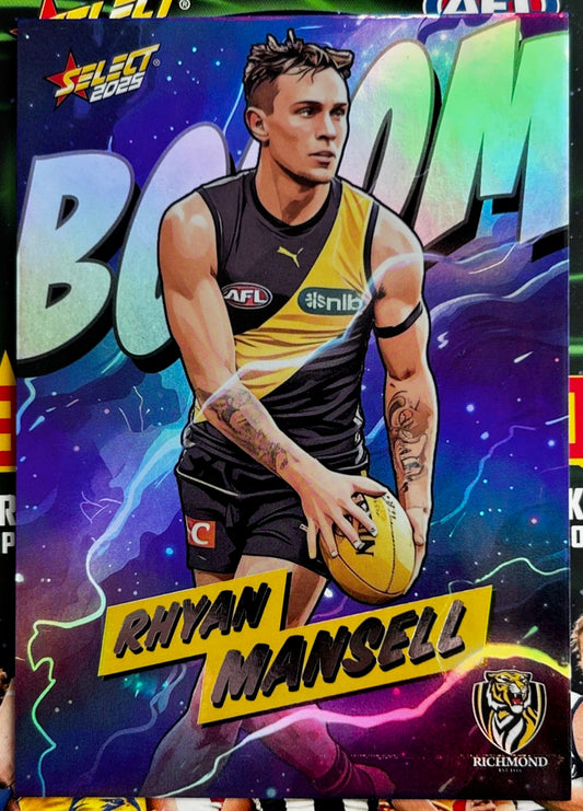 Select AFL 2025 Footy Stars - RHYAN MANSELL (RICHMOND) Booom BM162 /360