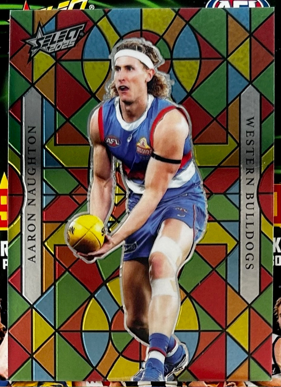 Select AFL 2025 Footy Stars - AARON NAUGHTON (WESTERN BULLDOGS) Luminous Myriad LM88 /99