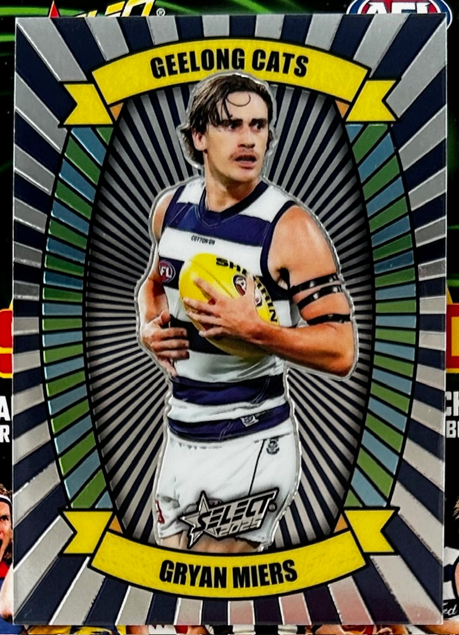 Select AFL 2025 Footy Stars Hobby - GRYAN MIERS (GEELONG CATS) Luminous Carnival LC69 /99