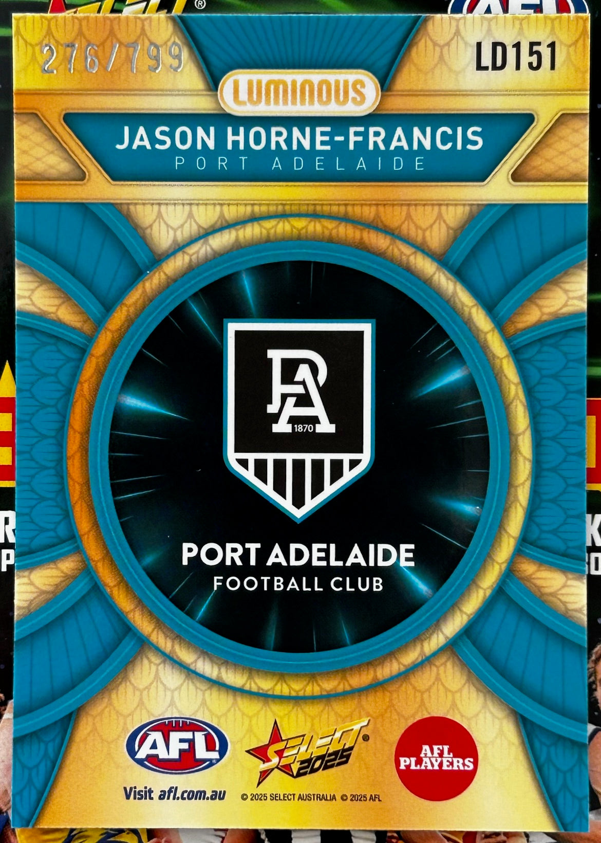 Select AFL 2025 Footy Stars - JASON HORNE-FRANCIS (PORT ADELAIDE) Dragon Scales LD151 /799