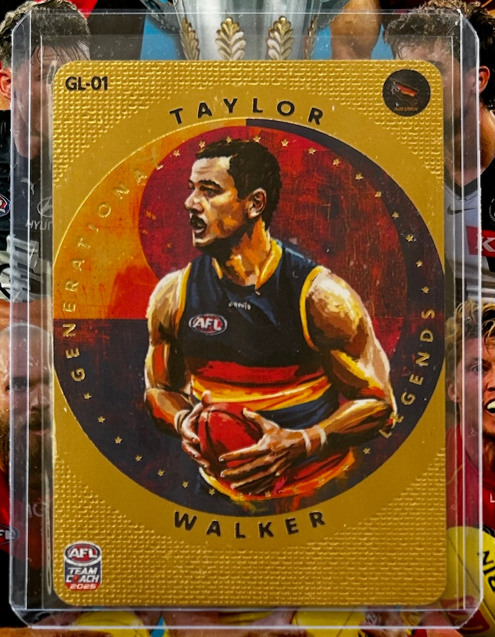 AFL Teamcoach 2025 - TAYLOR WALKER (ADELAIDE CROWS) Generational Legends Gold GL-01 1:864 packs