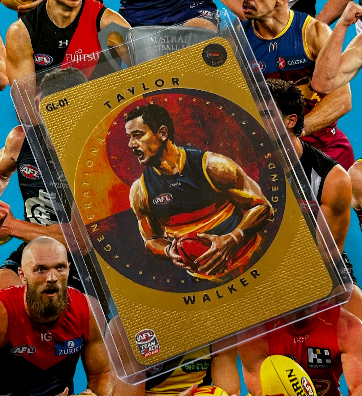 AFL Teamcoach 2025 - TAYLOR WALKER (ADELAIDE CROWS) Generational Legends Gold GL-01 1:864 packs