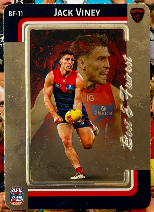 AFL Teamcoach 2025 - JACK VINEY (MELBOURNE) Silver Best & Fairest BF-11 1:8 packs