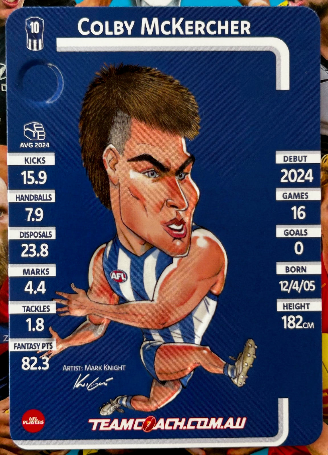 AFL Teamcoach 2025 - COLBY McKERCHER (NORTH MELBOURNE) Rookie Wildcard RW-12 1:36 packs