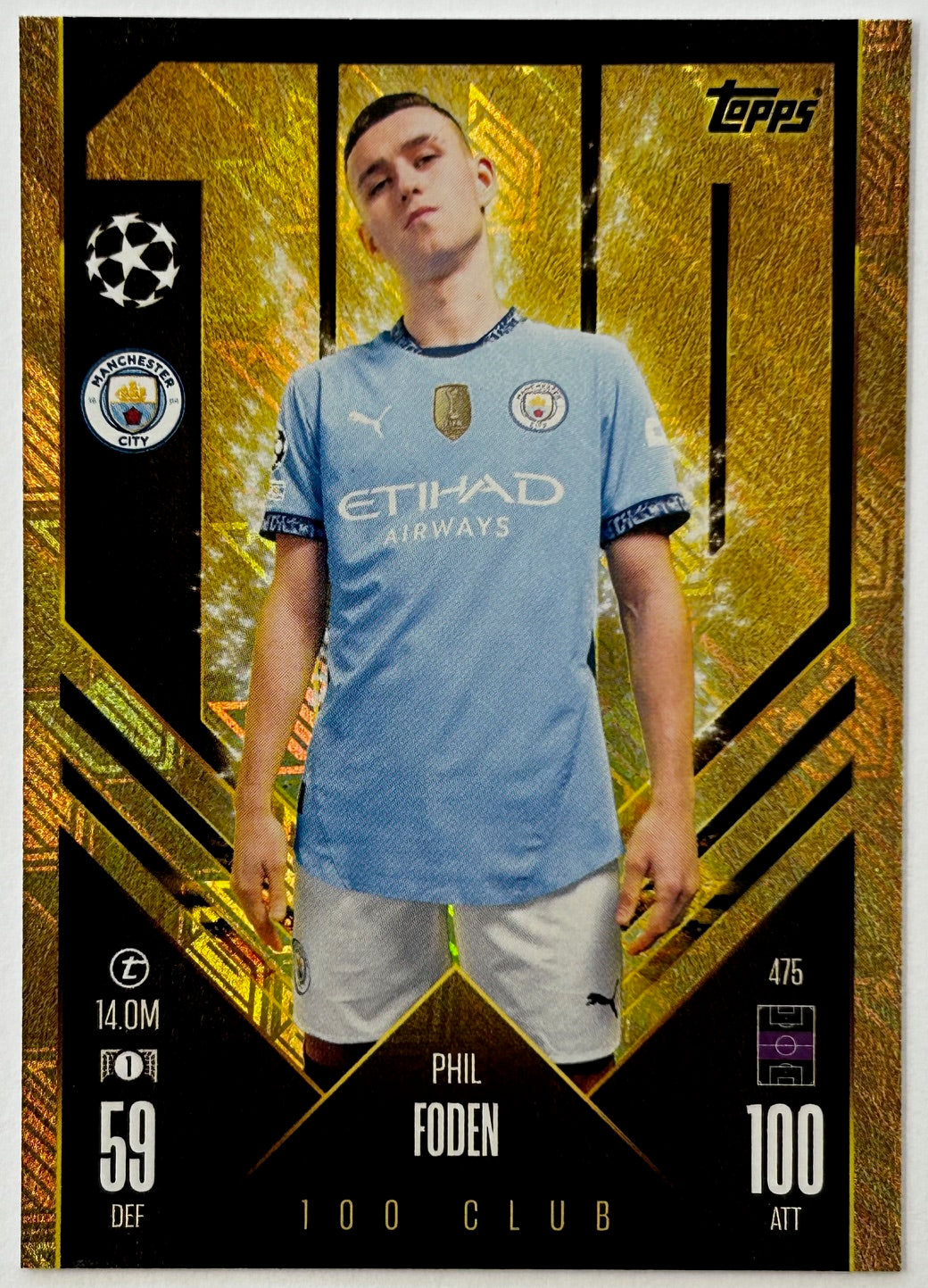 Topps 2024-25 Match Attax UEFA - PHIL FODEN (MANCHESTER CITY) 100