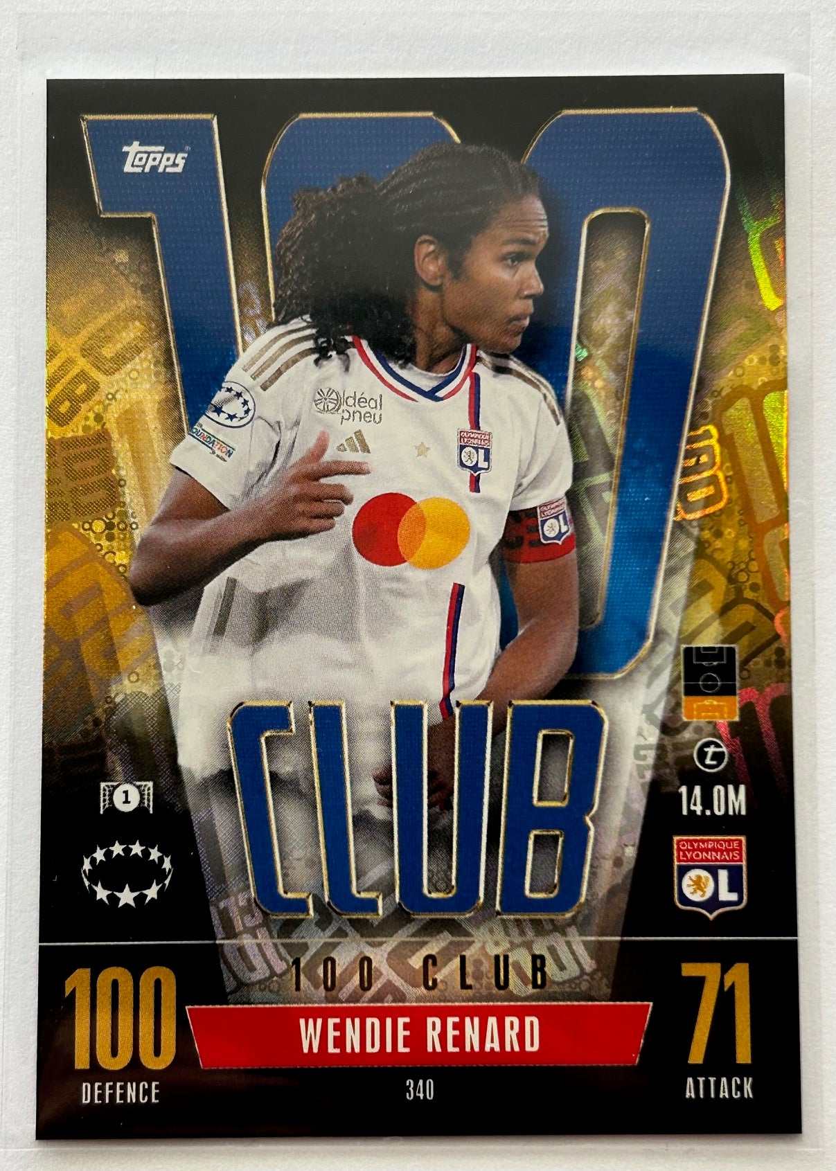 Topps 2023-24 Match Attax Extra UEFA - WENDIE RENARD (OLYMPIQUE LYONNAIS) 100 Club 340