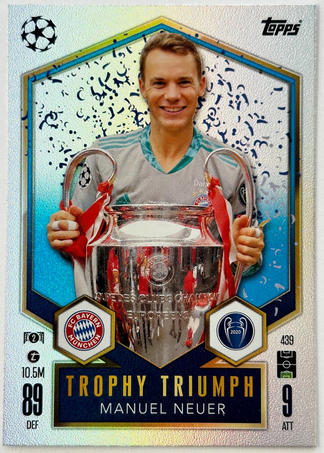 Topps 2024-25 Match Attax UEFA - MANUEL NEUER (BAYERN MUNICH) Trophy Triumph #439