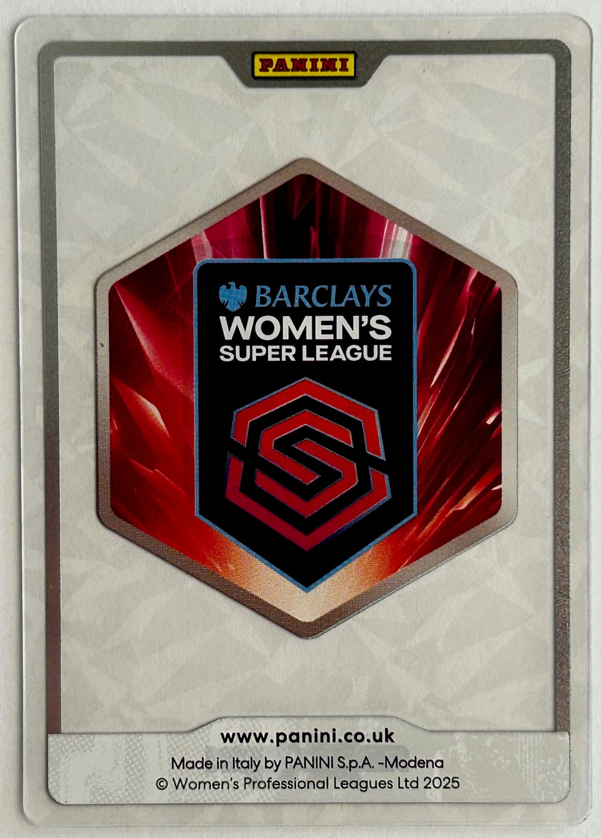 Panini Adrenalyn XL Barclays Women's Super League 2025 - CRYSTAL CREST (ASTON VILLA) Super Rare *1 per box*