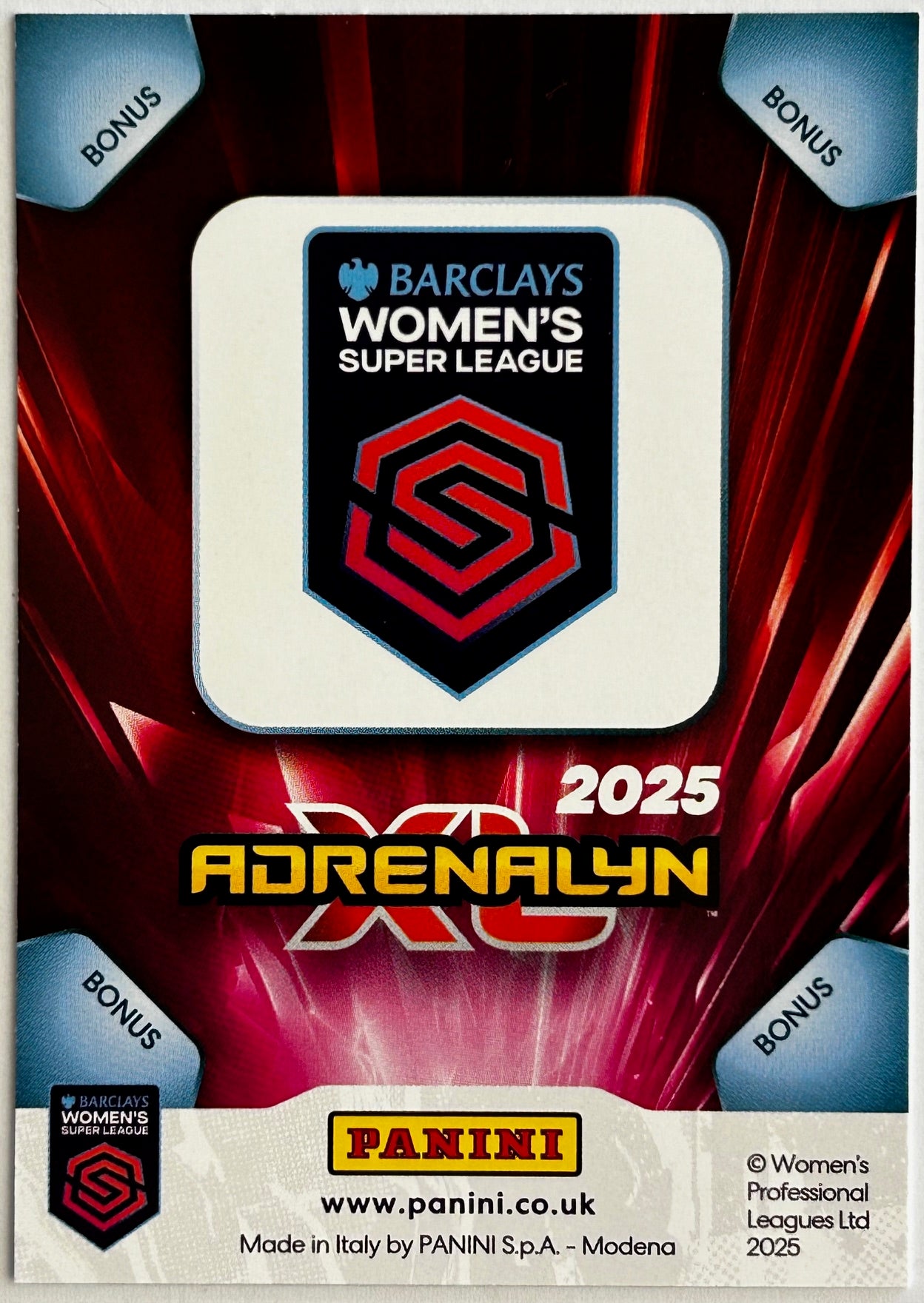Panini Adrenalyn XL Barclays Women's Super League 2025 - WSL MATCH BALL Holo Foil #9