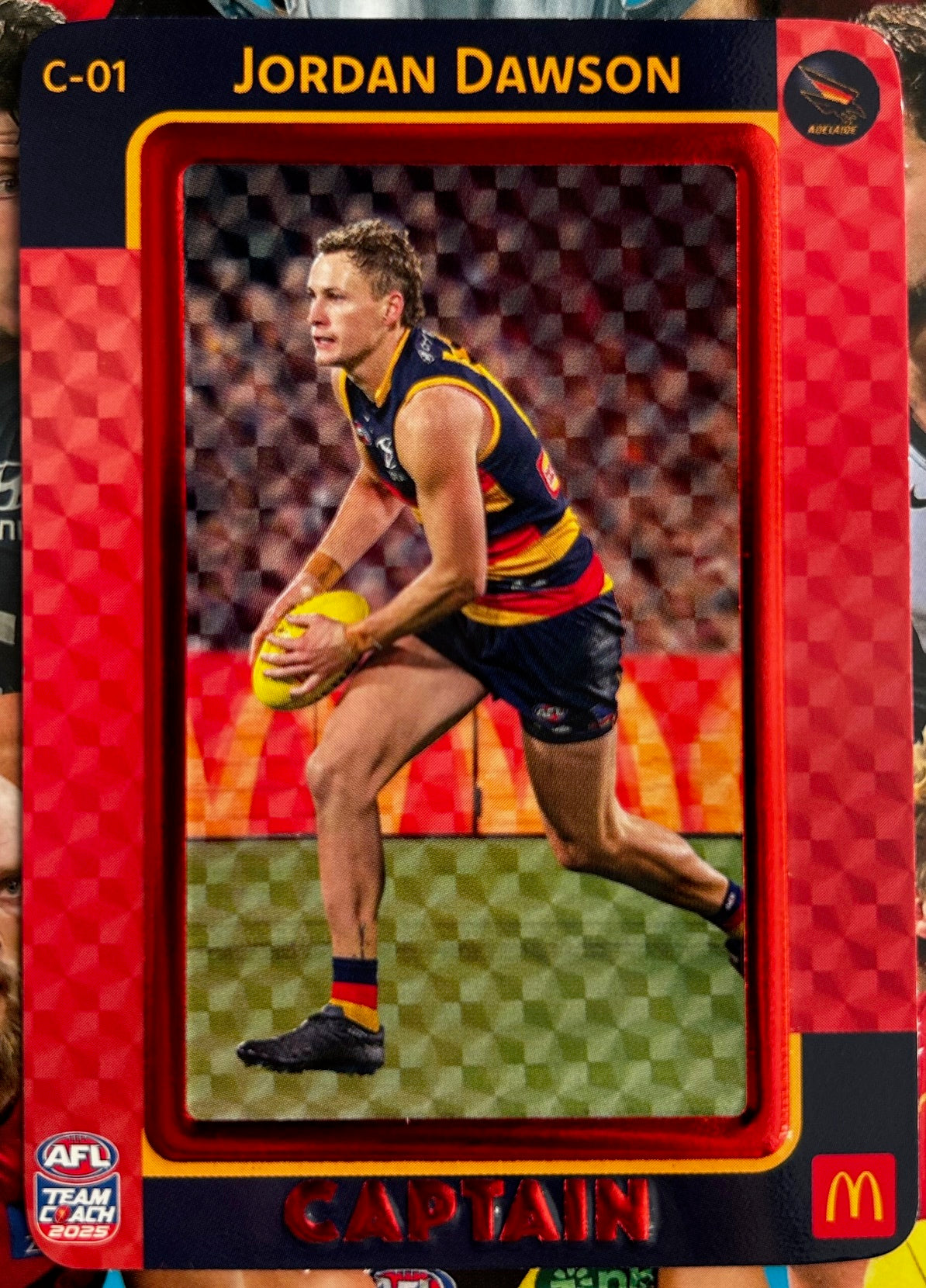 AFL Teamcoach 2025 Trading Card Collection - Single MACCAS MEN'S CAPTAINS RED Cards (C-01 to C-18)