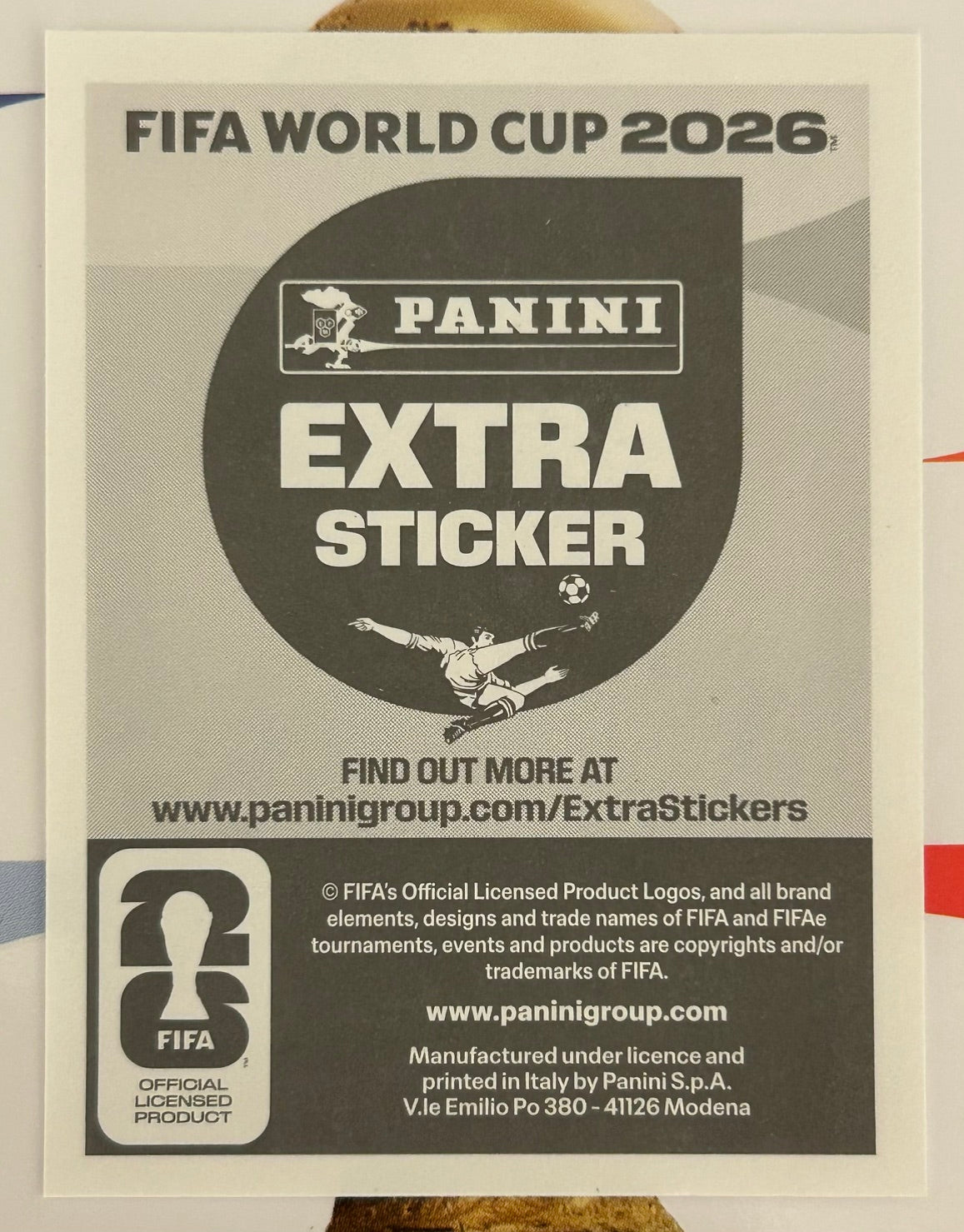 Panini FIFA World Cup 2026 Official Sticker Collection - LUKA MODRIC (CROATIA) Extra Sticker *Purple*