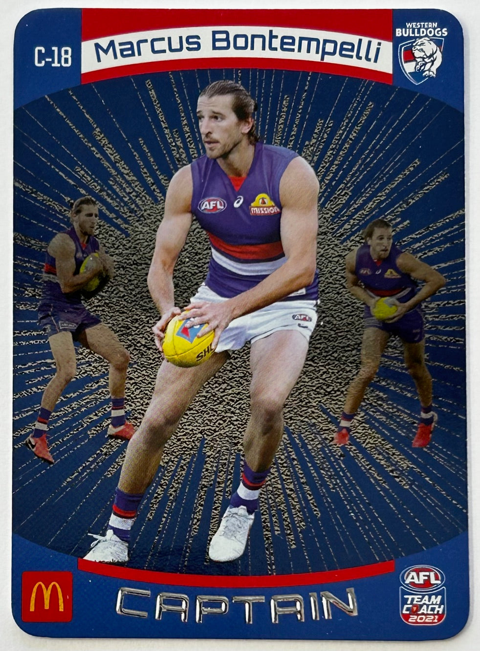 AFL Teamcoach 2021 Trading Card Collection - Single MACCAS MEN'S CAPTAINS SILVER Cards (C-01 to C-18)